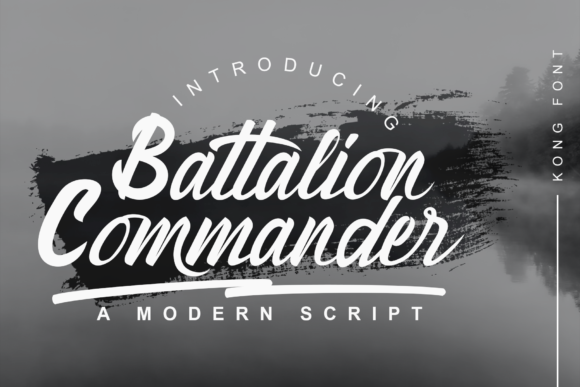 B Battalion Commander: A Modern Cursive Font for Bold Creatives