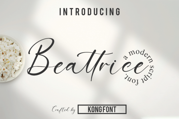 Beattrice: A Modern Script Font for Romantic Design