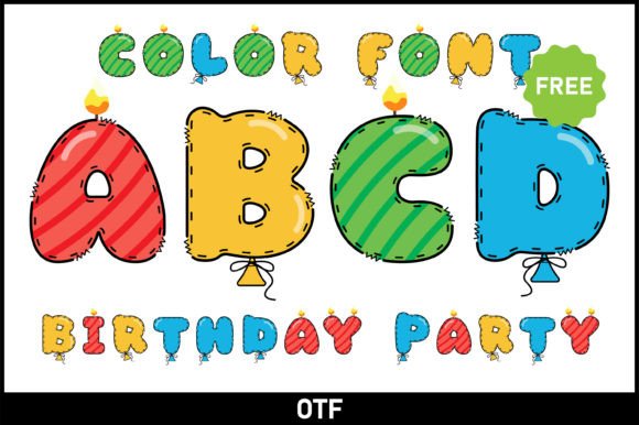 Celebrate with Style: The Birthday Party Display Font