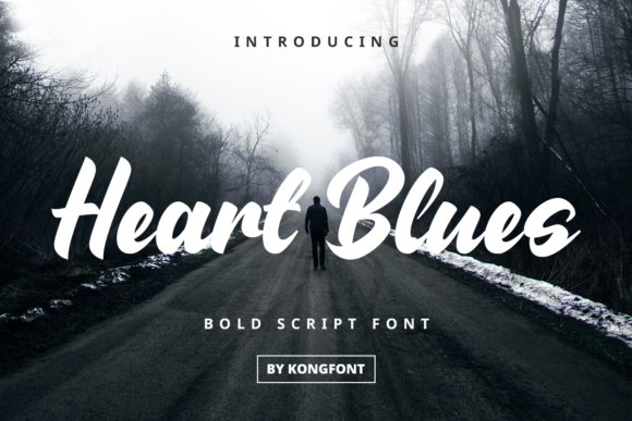 Heart Blues: A Playful Script for Crafters and Designers