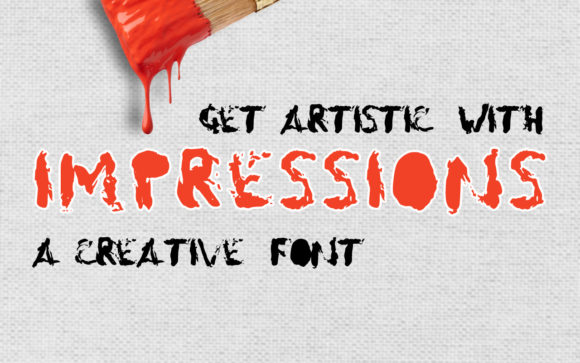 Impressions: A Display Typeface for Dark and Dramatic Designs