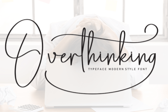 Overthinking: Crafting Elegance with a Handwritten Font