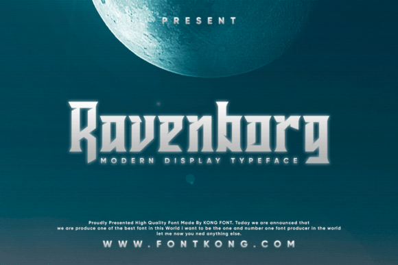Ravenborg: A Modern Blackletter Font for Bold Design