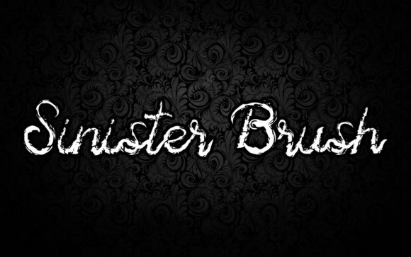 Sinister Brush: A Handwritten Font with Playful, Cool Character