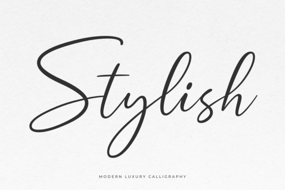 Stylish: Crafting Elegance with a Modern Calligraphic Typeface