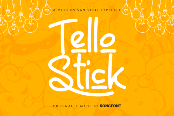 Tello Stick: A Handwritten Script Font for Modern Creators