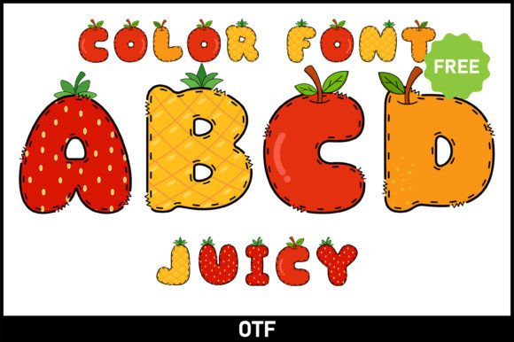 The Juicy Font: A Creative and Whimsical Typeface for Modern Design