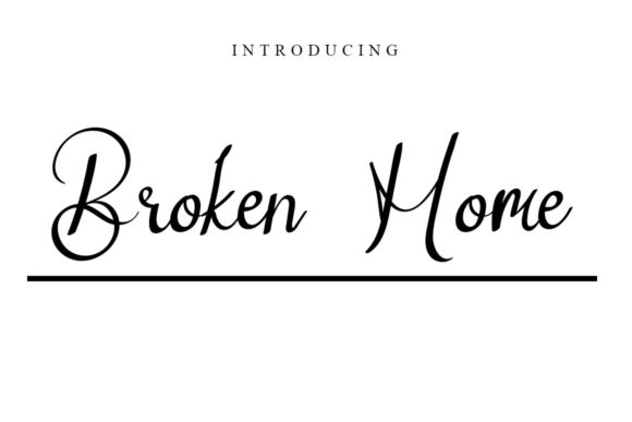The Sweet Elegance of the Broken Home Typeface