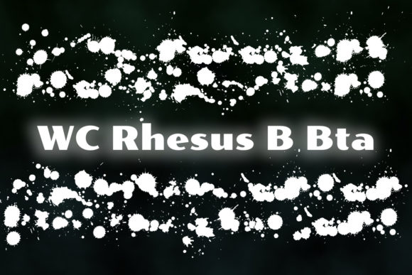 WC Rhesus B Bta: The Splatter Font for Bold Statements